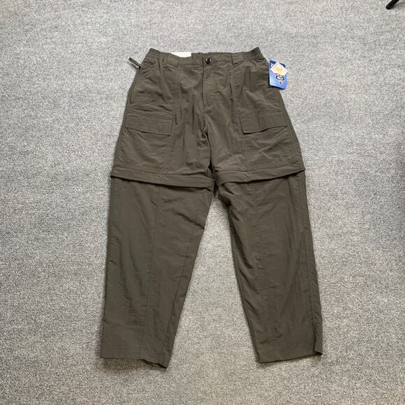 World Wide Sportsman Pants Mens L Large Charcoal Convertible Hiking Fishing - Picture 4 of 15